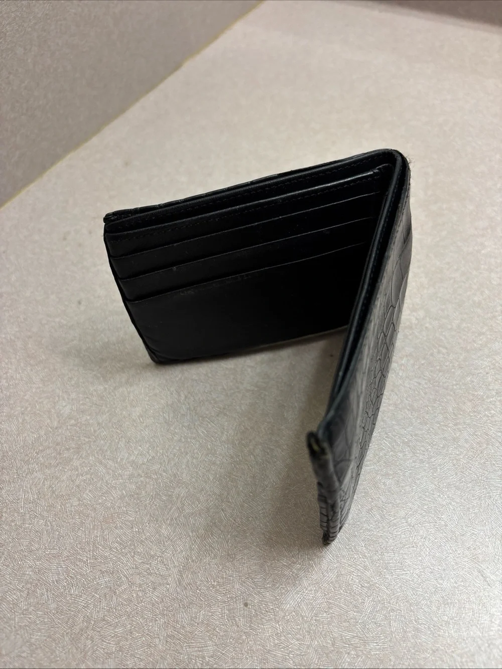 LAI Genuine American Alligator Leather Bi Fold Wallet Billfold Men’s USA Made